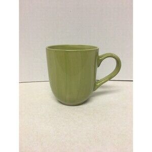 CITRUS GROVE  BRUSH STROKE HAND PAINTED 14oz LARGE MUG Green/yellow